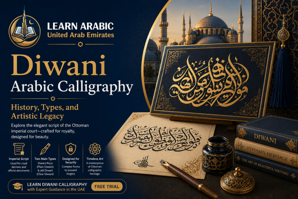Diwani Arabic Calligraphy – History, Types, and Artistic Legacy