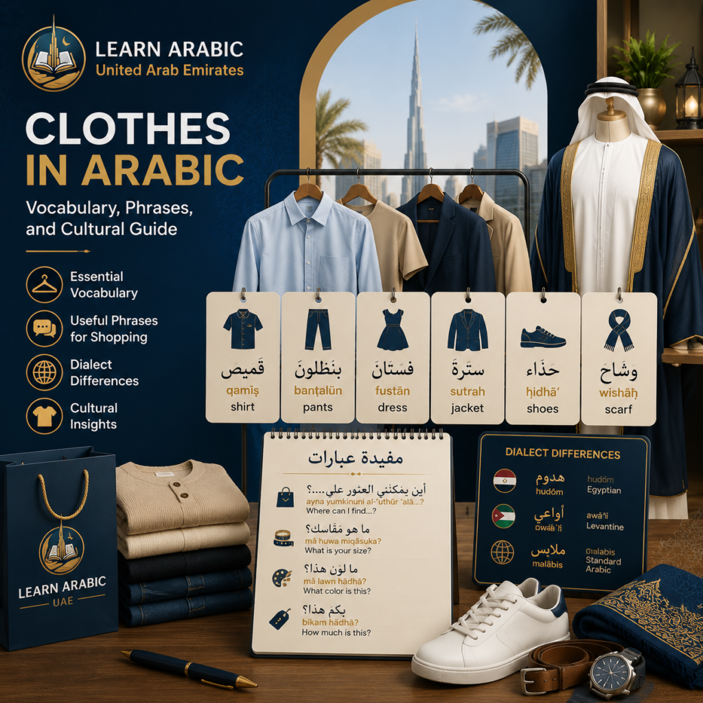 Clothes in Arabic: Vocabulary, Phrases, and Cultural Guide