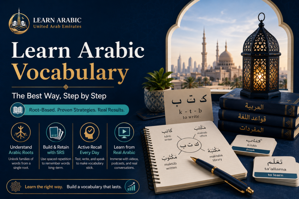 The Best Way to Learn Arabic Vocabulary (A Practical, Step-by-Step Guide)