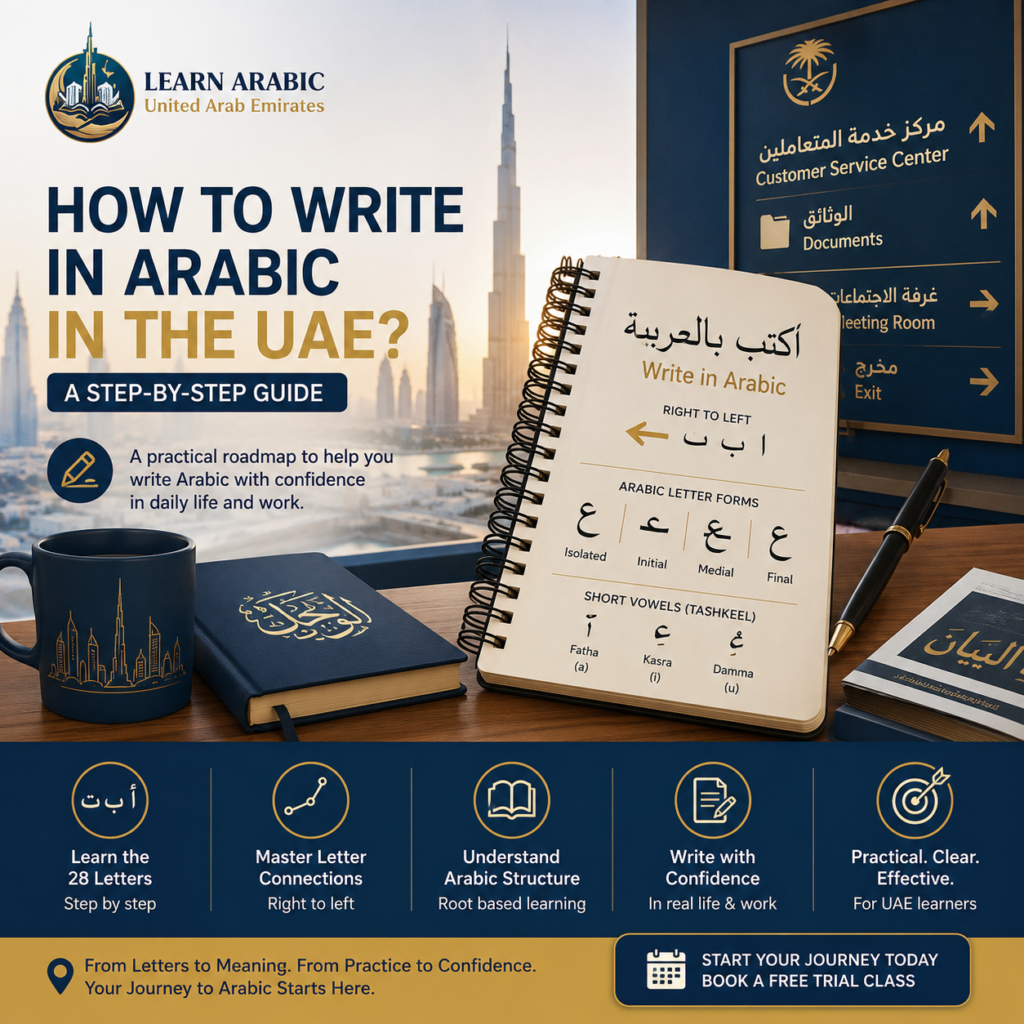 How to Write in Arabic in the UAE? – A Step-by-Step Guide