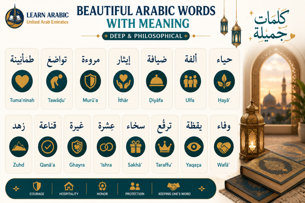 100 Beautiful Arabic Words With Meaning 4 image 22