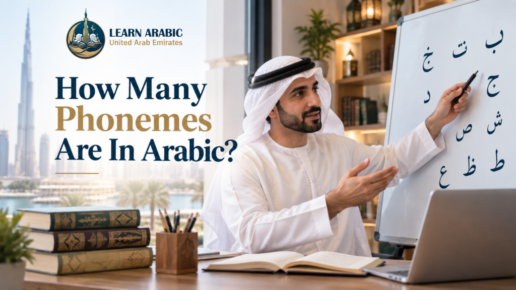How Many Phonemes Are In Arabic?